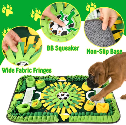 Pet Snuffle Mat - Interactive Slow Feeder Puzzle Toy for Dogs & Cats, Mental Stimulation & Foraging Training Blanket
