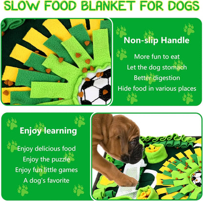 Pet Snuffle Mat - Interactive Slow Feeder Puzzle Toy for Dogs & Cats, Mental Stimulation & Foraging Training Blanket